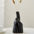 Sculptura Frosted Ceramic Vase