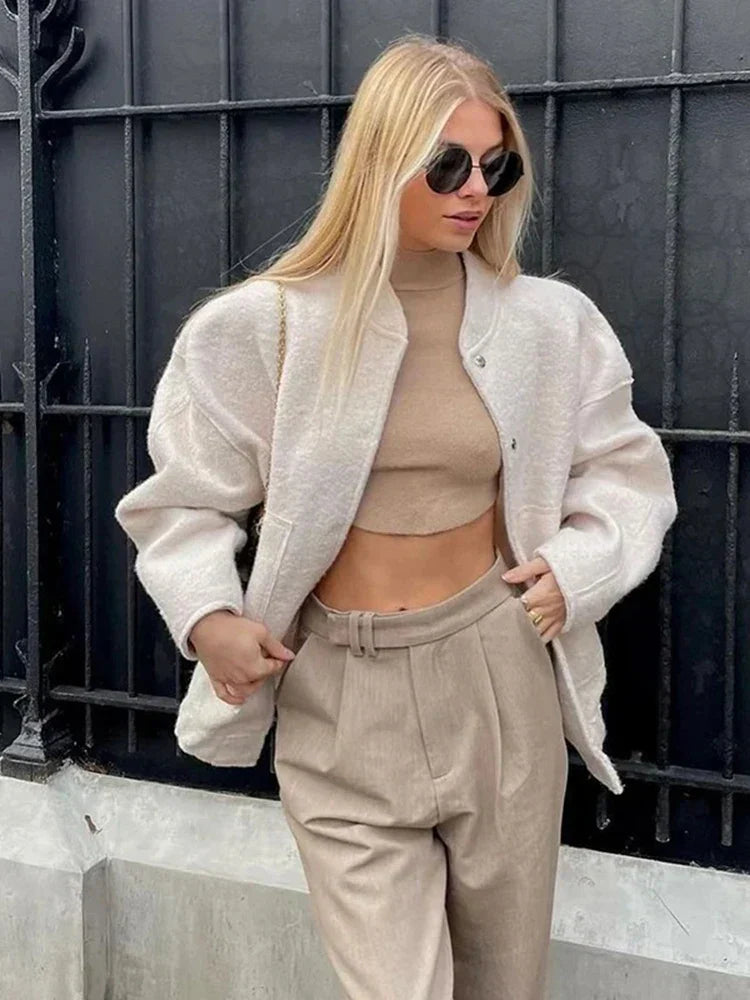 Velora – Oversized Bomber Jacket