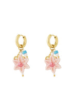 🌸 Luna – Gouden oorbellen met bloem en parels 🌸