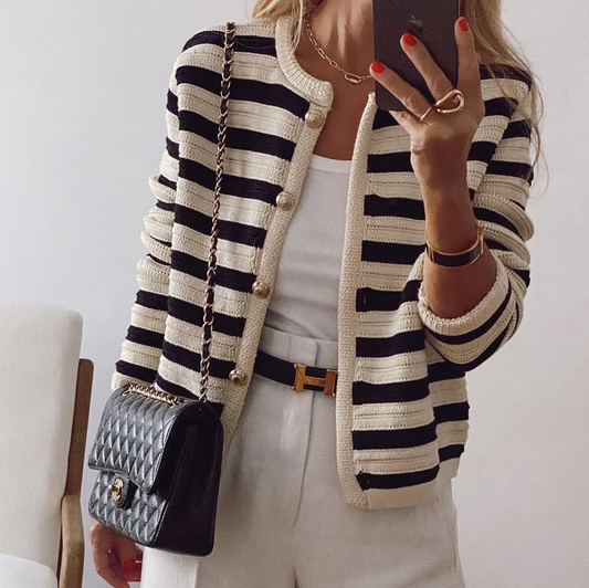 Alina - Stijlvolle Gestreepte Dames top
