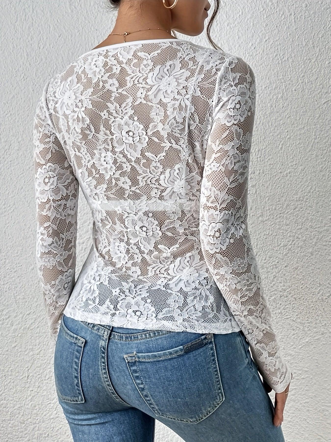 Elowen | Elegante Kanten Top voor dames