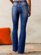 Elegante uitlopende jeans