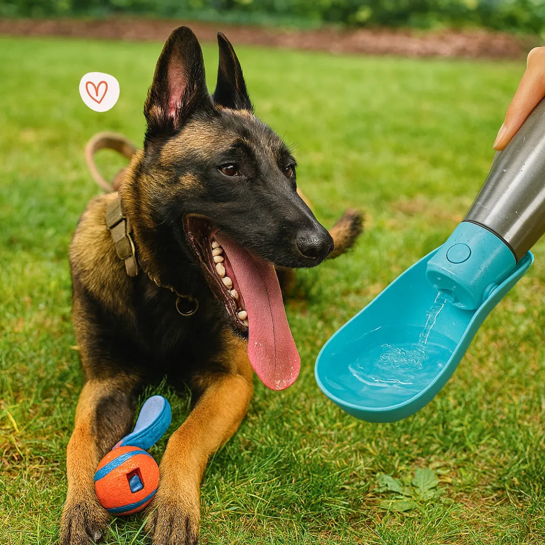 Drinkfles voor hond onderweg — altijd vers water op pad