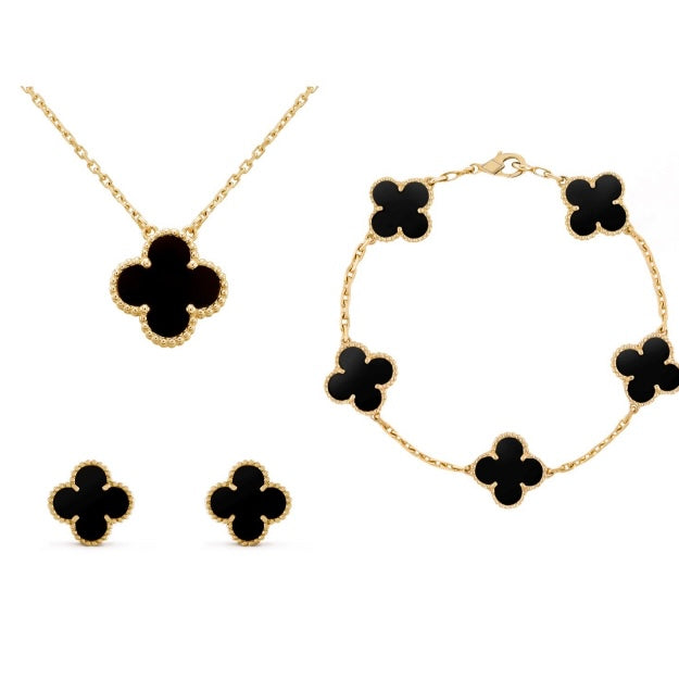 Yana - Elegante Clover Set Accessoires voor Dames