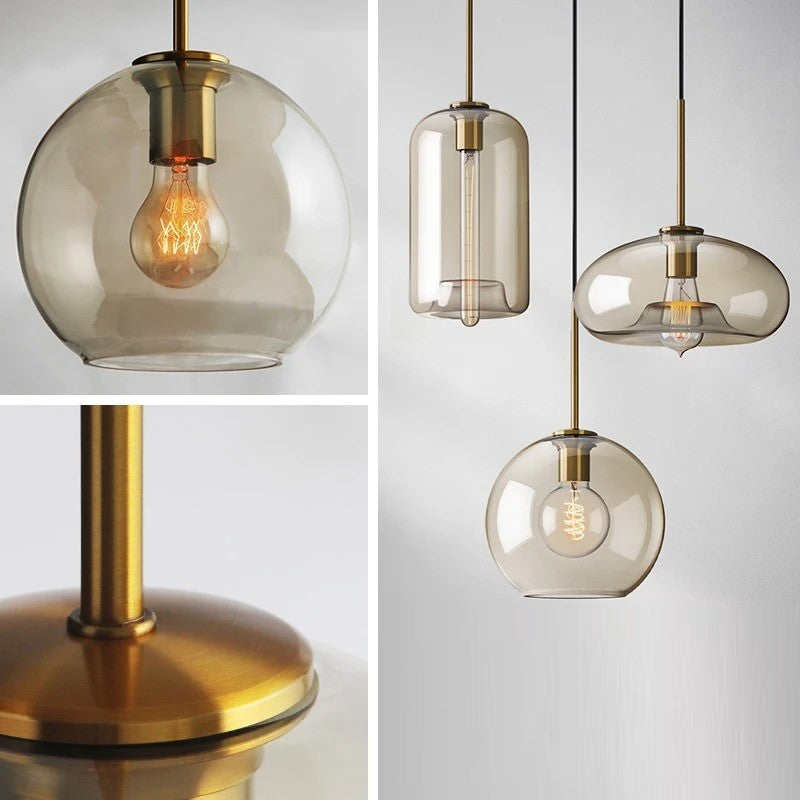 Suspension élégante verre soufflé | Style vintage