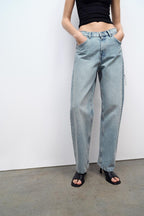 Noor | Casual Jeans met Wijde Pijpen