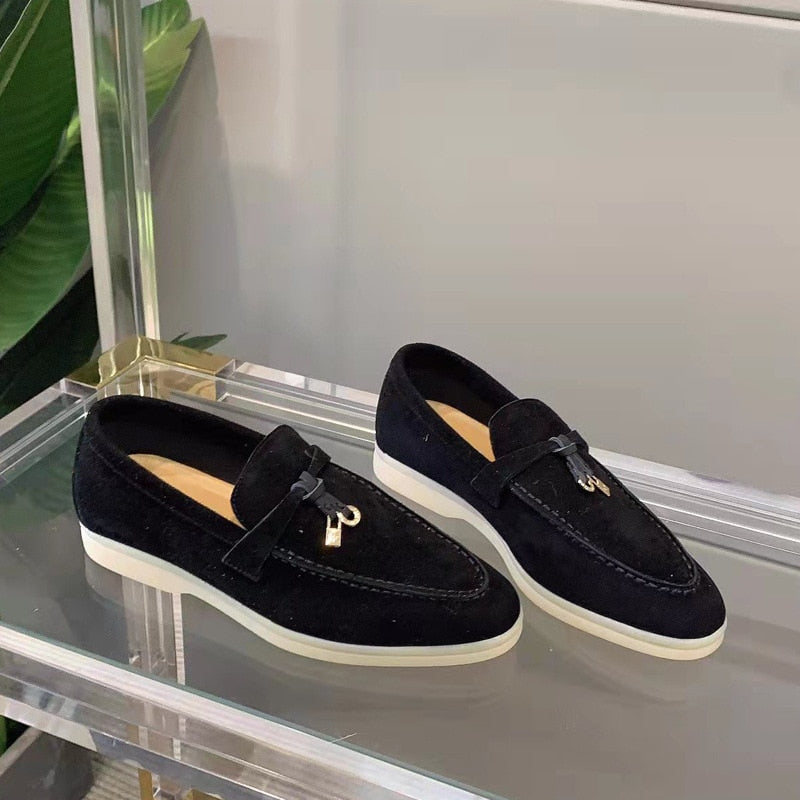 Suede Dames Loafers