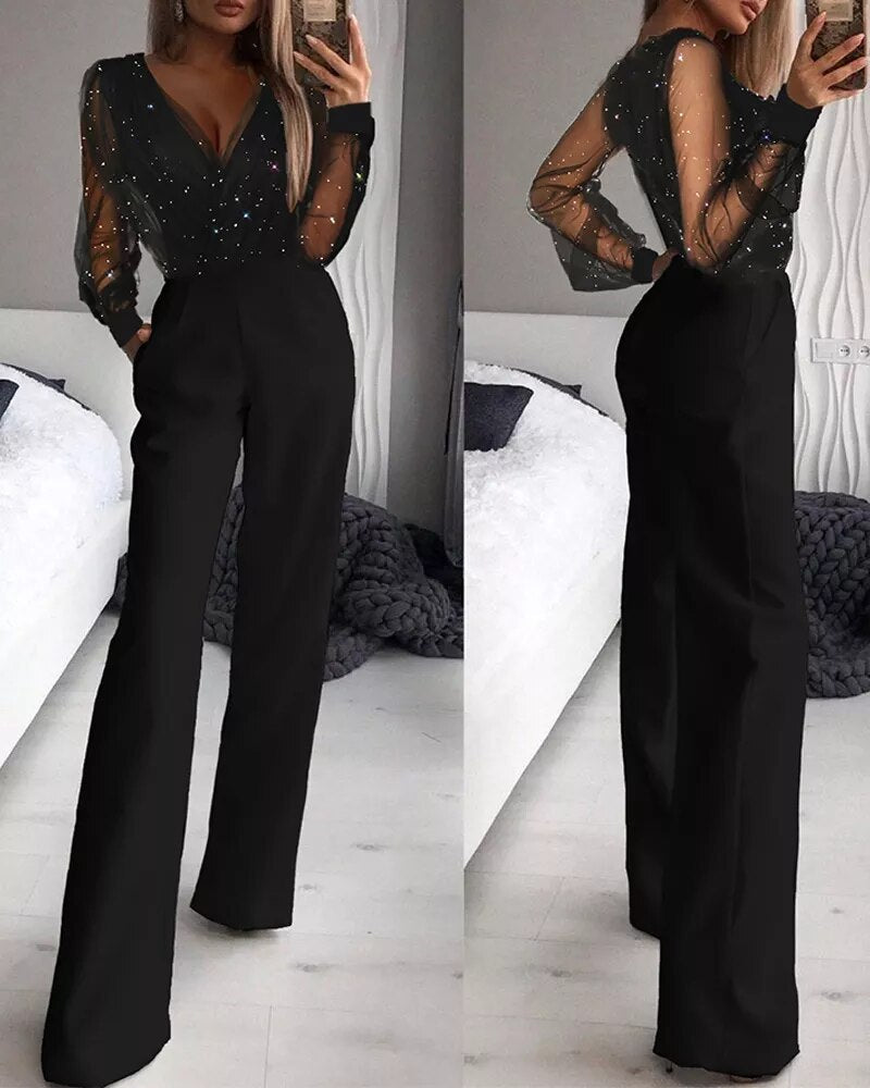 Uma | Elegante zwarte jumpsuit